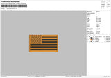 Flag 0607 Embroidery File 6 sizes