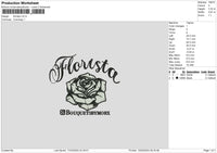 Floristatext Embroidery File 6 sizes