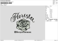 Floristatext Embroidery File 6 sizes