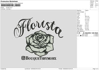 Floristatext Embroidery File 6 sizes