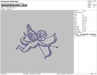Flying Cupids Embroidery