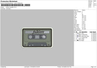 Cassette 1412 Embroidery File 6 sizes