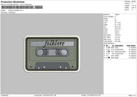 Cassette 1412 Embroidery File 6 sizes