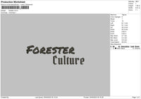 Forester Embroidery File 6 sizes