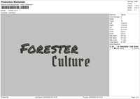 Forester Embroidery File 6 sizes