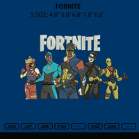 FORNITE Embroidery File 5 sizes