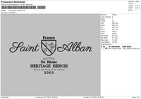 France Sa Embroidery File 6 sizes