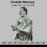 Freddie Mercury Embroidery