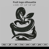 Fruit Logo Silhouette