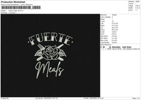 Fuerte Embroidery File 6 sizes