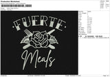 Fuerte Embroidery File 6 sizes