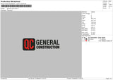 General C Embroidery File 6 sizes