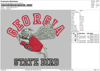 Georgia Sb Embroidery File 6 sizes