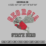 Georgia Sb Embroidery File 6 sizes