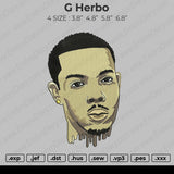 G Herbo Embroidery