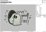 Ghost Mirror Embroidery File 6 sizes