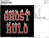 Ghost Rulo Embroidery