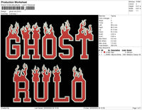 Ghost Rulo Embroidery