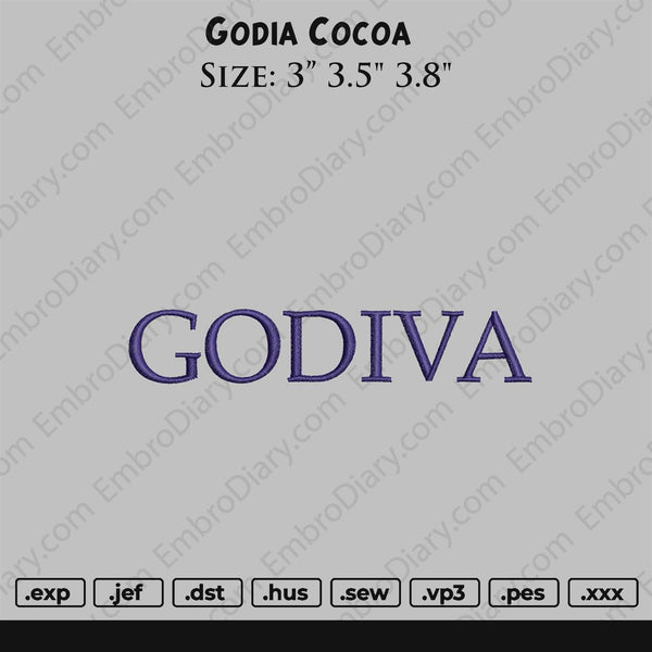 Godia Cocoa Embroidery
