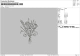 Flowers 2911 Embroidery File 6 sizes