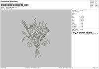 Flowers 2911 Embroidery File 6 sizes