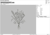 Flowers 2911 Embroidery File 6 sizes