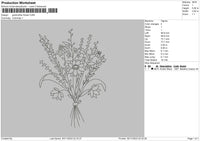 Flowers 2911 Embroidery File 6 sizes