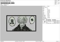Satoru Rectangle Bw Embroidery File 6 sizes