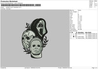 Gostface Horror Embroidery File 6 sizes
