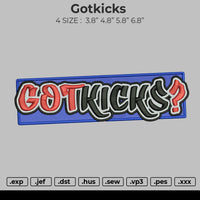 Gotkicks Embroidery