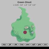 Green Ghost Embroidery