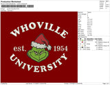 grinch whoville Embroidery