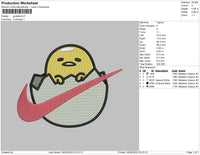 Gudetama v1 Embroidery