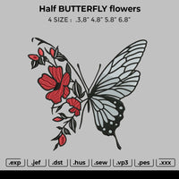 Half Butterfly Flower