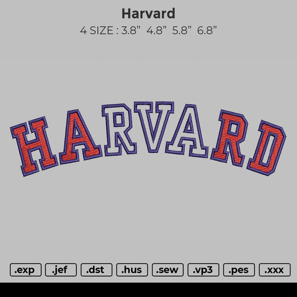 Harvard Embroidery