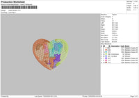 Heart Fullcolor Embroidery File 6 sizes