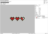 Hearts 0702 Embroidery File 6 sizes
