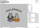 Heelerpumpkin Embroidery File 6 sizes