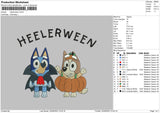 Heelerpumpkin Embroidery File 6 sizes