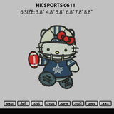 Hk Sports 0611 Embroidery File 6 sizes