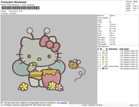 Hello Kitty 01 E,mbroidery