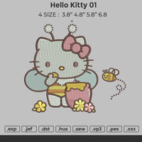 Hello Kitty 01 E,mbroidery