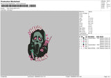 Hello Ghost Embroidery File 6 sizes