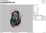 Hello Ghost Embroidery File 6 sizes