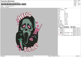 Hello Ghost Embroidery File 6 sizes
