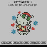 Kitty Snow 1811 Embroidery File 6 sizes