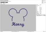 Henry Embroidery File 6 sizes