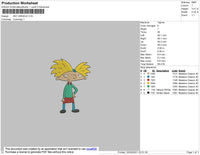 Hey Arnold Embroidery