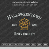 Halloweentown White Embroidery