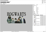 Hogwartsflat Embroidery File 6 sizes